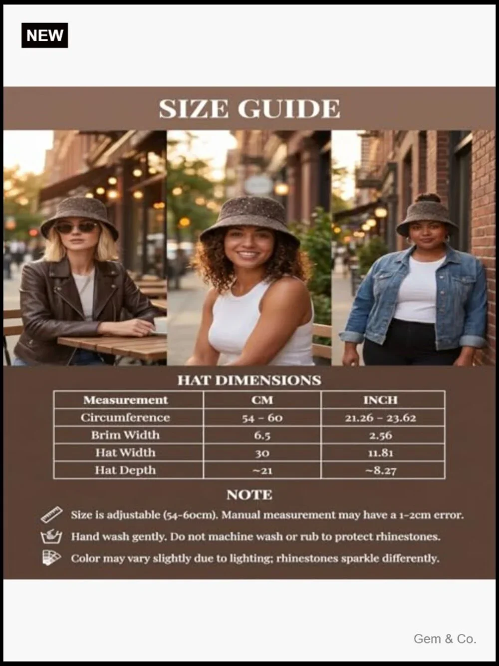 Leopard Print Bucket Hat 2 Pack, Bling Rhinestone Wide Brim Foldable Fisherman